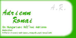 adrienn ronai business card